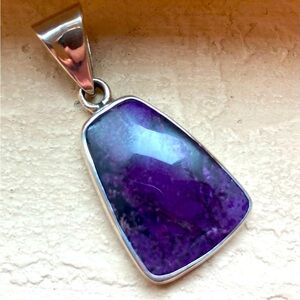 Gorgeous Rare Quality Sugalite Pendant